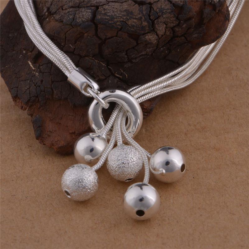 Schmuckset Schmuckset Fünfreihige Sandperlenkette Armband Ohrringe Dreiteiliges Set Versilbertes Schmuckset