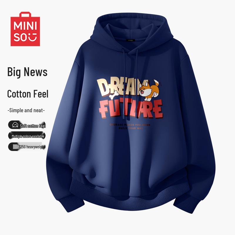 MINISO Men's American Style Hooded Sweatshirt
