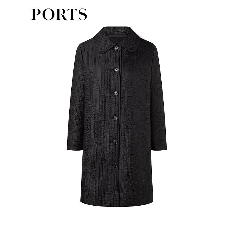 PORTS Women's Quilted Logo Design Coat