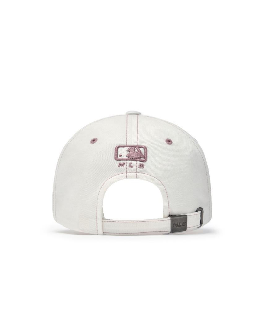 Emelbi Basic Denim Unstructured Ball Cap Ny (Cream)