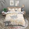 3er-Set 100% Polyester Niedliches Katzenmotiv Bettwäsche-Sets 3D-Druck Cartoon-Tier-Muster Einzel-Doppel-Queen-King-Größe Bettbezug-Sets