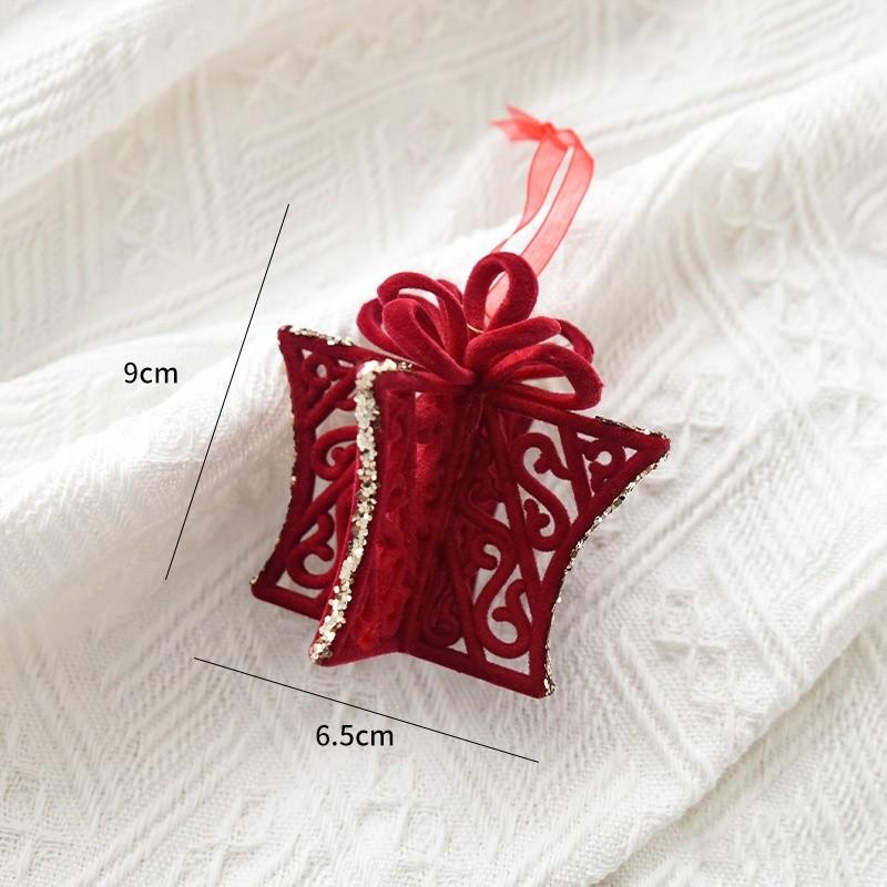 Christmas Reindeer Red Ornaments Holiday Tree Hanging Decor Home Displays Window