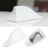 White Pearl Shark Fin Roof Antenna Aerial FM/AM Radio Signal Decor Universal EXV