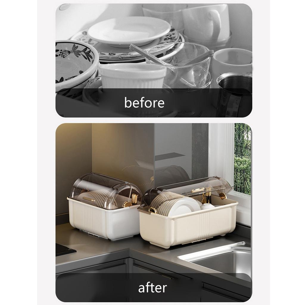 Durable Plastic Dish Drainer Rack Versatile Kitchenware Drainer Holder Perfect For Homemakers And City Dwellers