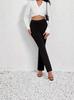 Women's Solid Color High Waist Slimming Straight Pants: Comfortable, Casual, and Versatile for All Seasons