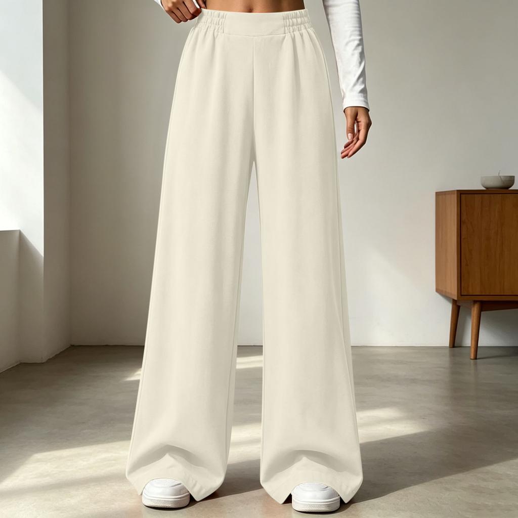 Women's Casual Elastic Waist Jogger Pants for and Workout