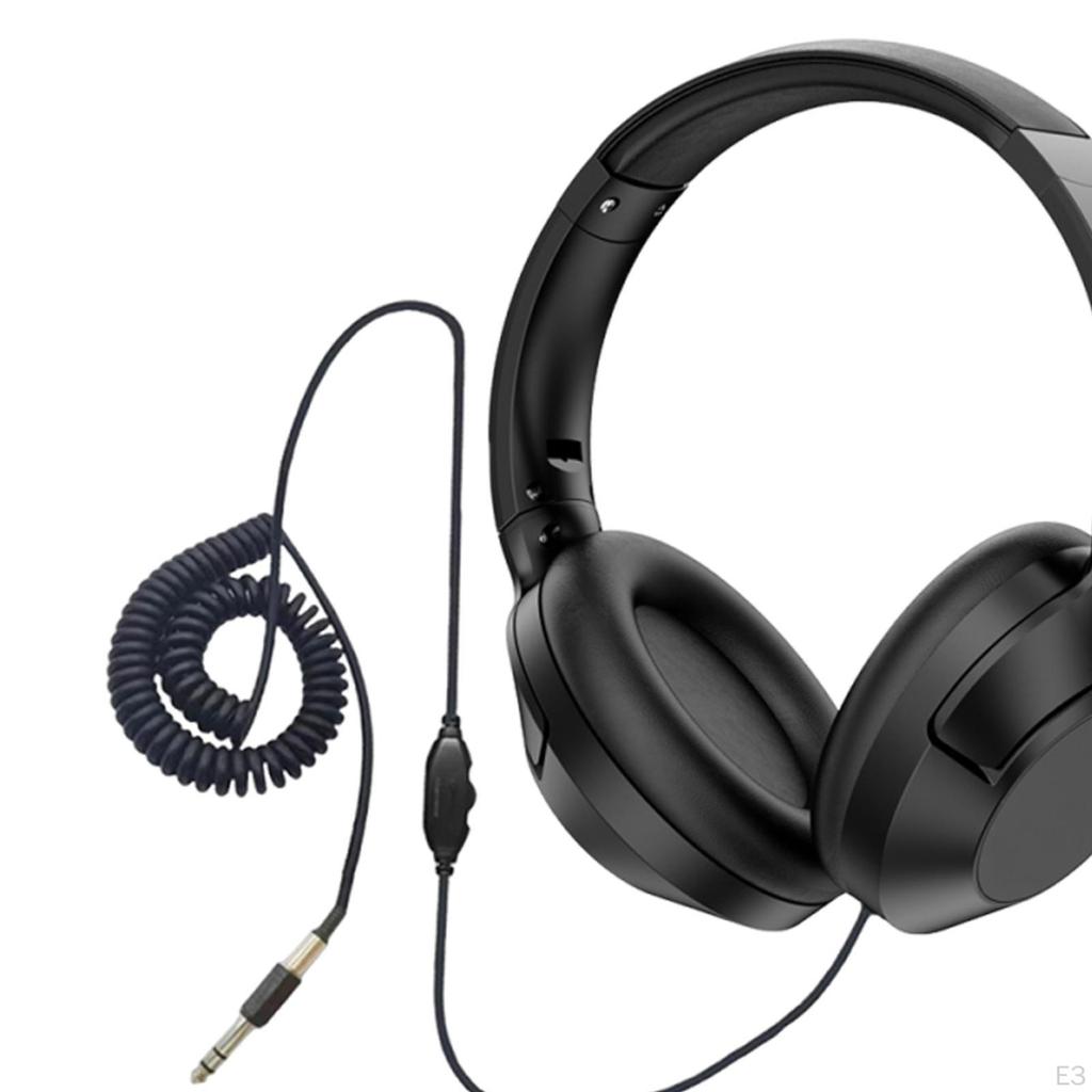 Headphone Spring Cable Covenient Lightweight Professional over The Ear