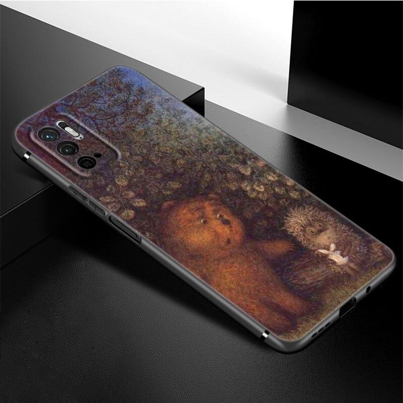 

Чехол для телефона «Ежик в тумане» для Xiaomi Redmi Note 11 10 9 8 Pro 11T 5G 10T 10S 9S 9T 9i 9C 9A 8T, мягкий черный чехол из ТПУ Redmi Note 11 Pro 5G