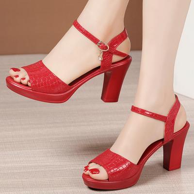 32 -43 Sexy Peep Toe Ladies Summer Shoes For Dress Women Wedge Heel Sandals High Heel Woman  New Female Platform Sandals