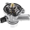 Engine Coolant Thermostat Housing Water Inlet Assembly Replacement for Chevy Trax 2017-2020, NO. 25200455/55579010 Aluminum Silver Tone 1Pc