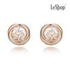[LsSHOP] 14K Halo Wal-Ohrringe (Vergoldet)_LJ5301BRE