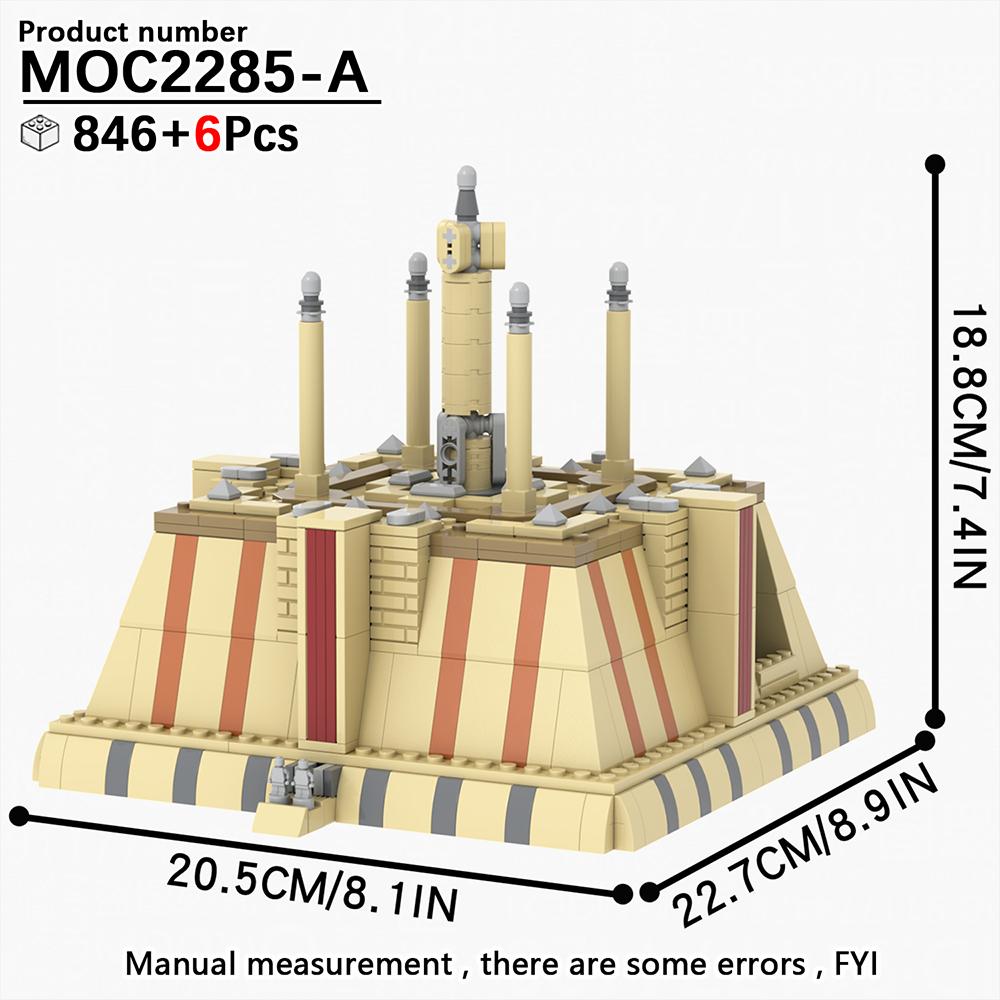 MOOXI Hvězdné války Bojový tank Model Cihličky DIY Dioráma Dospělí Děti Hračky Stavebnice Montessori Dárky Pokojová dekorace