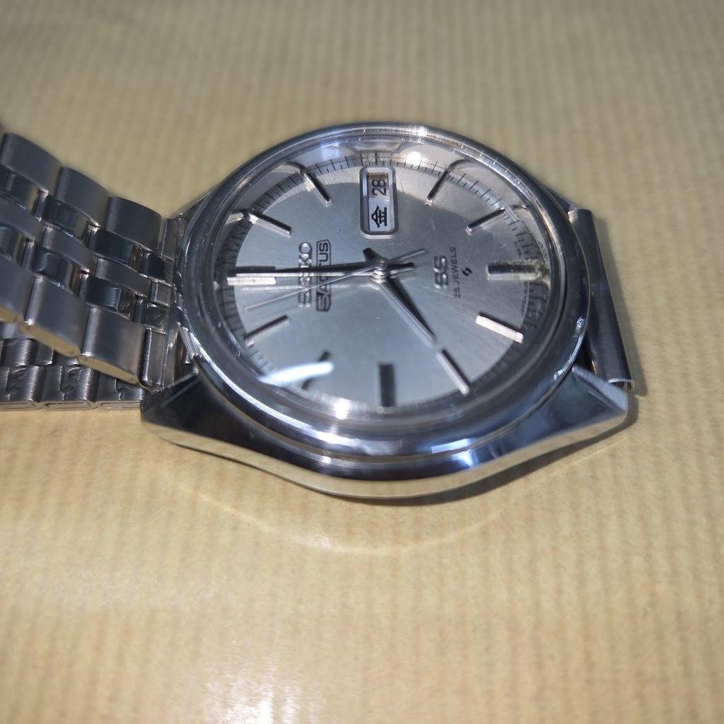 Used SEIKO 5 ACTUS SS Automatic Watch 25 Jewels Made In 1972
