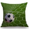 Soccer Ball Throw Pillow Covers Galaxy Fire Ice Soccer Double-Sided Printed Cushion Cases Sports Home Decor Bedroom Living Room