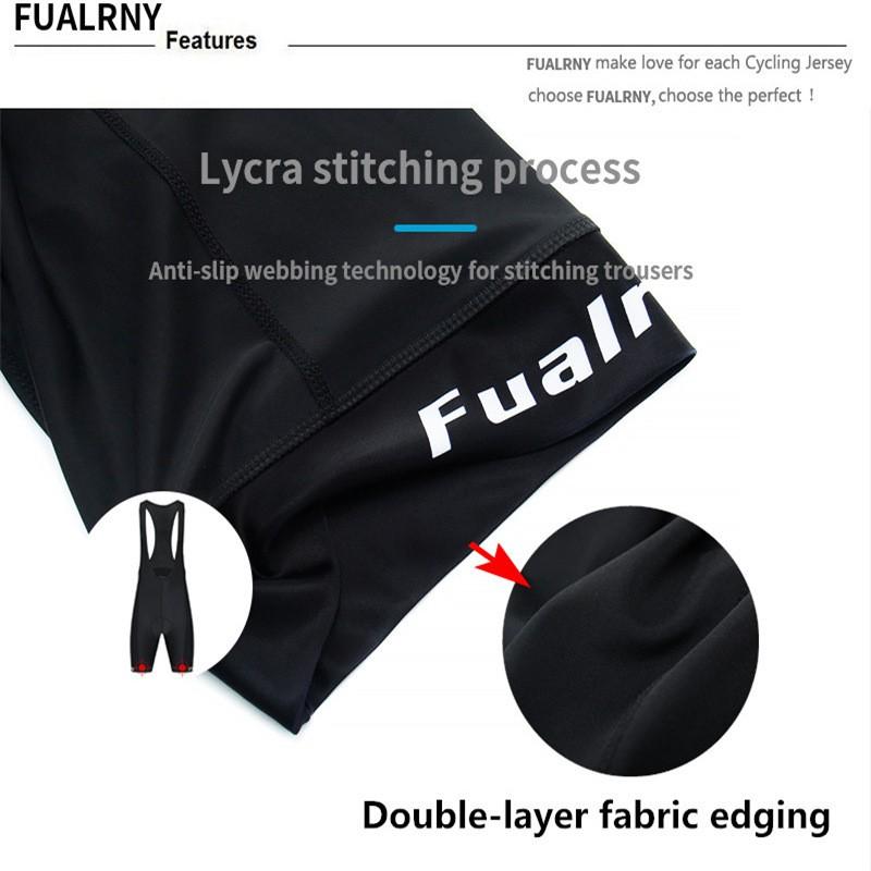 Mens Cycling Shorts With Elastic Waistband Bib Straps Breathable Quick-Dry Performance Bike Pants