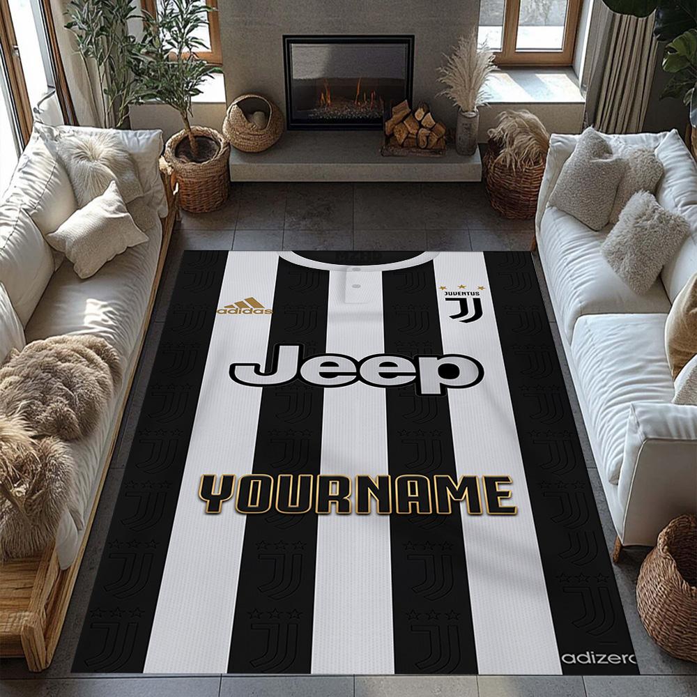 Juventus Customize Your Name Area Rug Suitable for Dormitory Entryway Balcony Study room Antislip Carpet Decorate Offices
