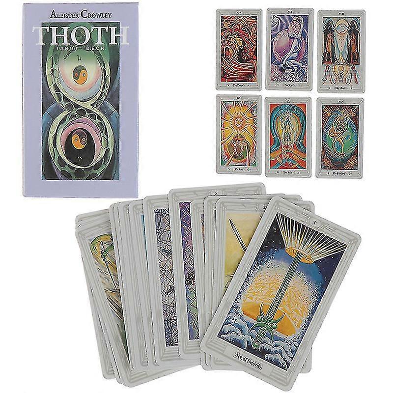 78 Cards Egyptian Myth Divination Aleister Crowley Thoth Tarot Pocket Guidebook