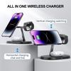 3 in 1 Magnetic Wireless Charger Stand For Magsafe iPhone 17 16 15 14 13 12 Apple Watch 8 7 Airpods Pro Fast Charging Station