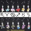 New Copper 12 Constellation Zodiac Pendant Beads Fit Original Pendant Bracelet Charms Diy Jewelry Trinket Jewelry