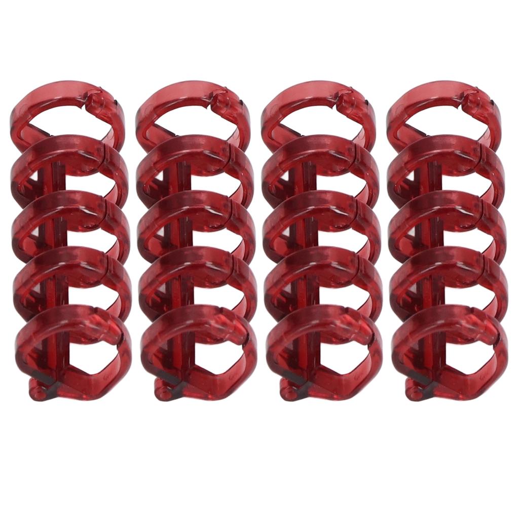 20Pcs Binding Rings Segmented Design Hold 60 Sheets 11mm Binding Thickness Office Supplies