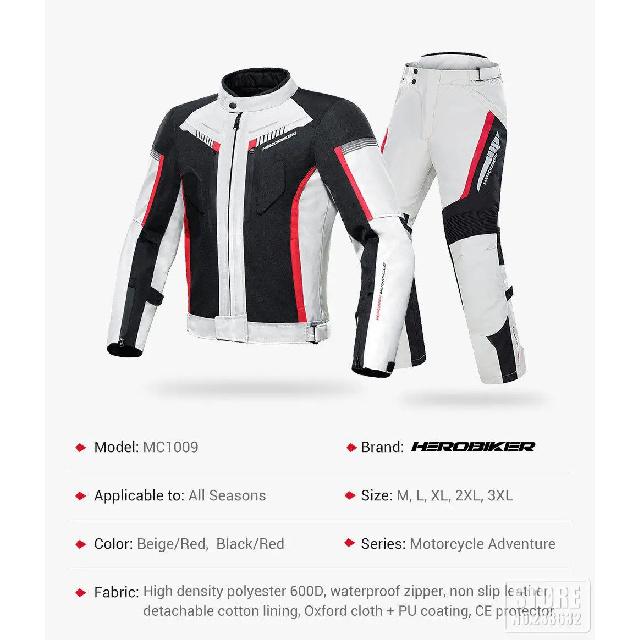 Veste de Moto Imperméable Homme Jaqueta Motocicl Coupe-froid Motocross Moto Biker Équitation Chaquetas Avec Doublure Amovible