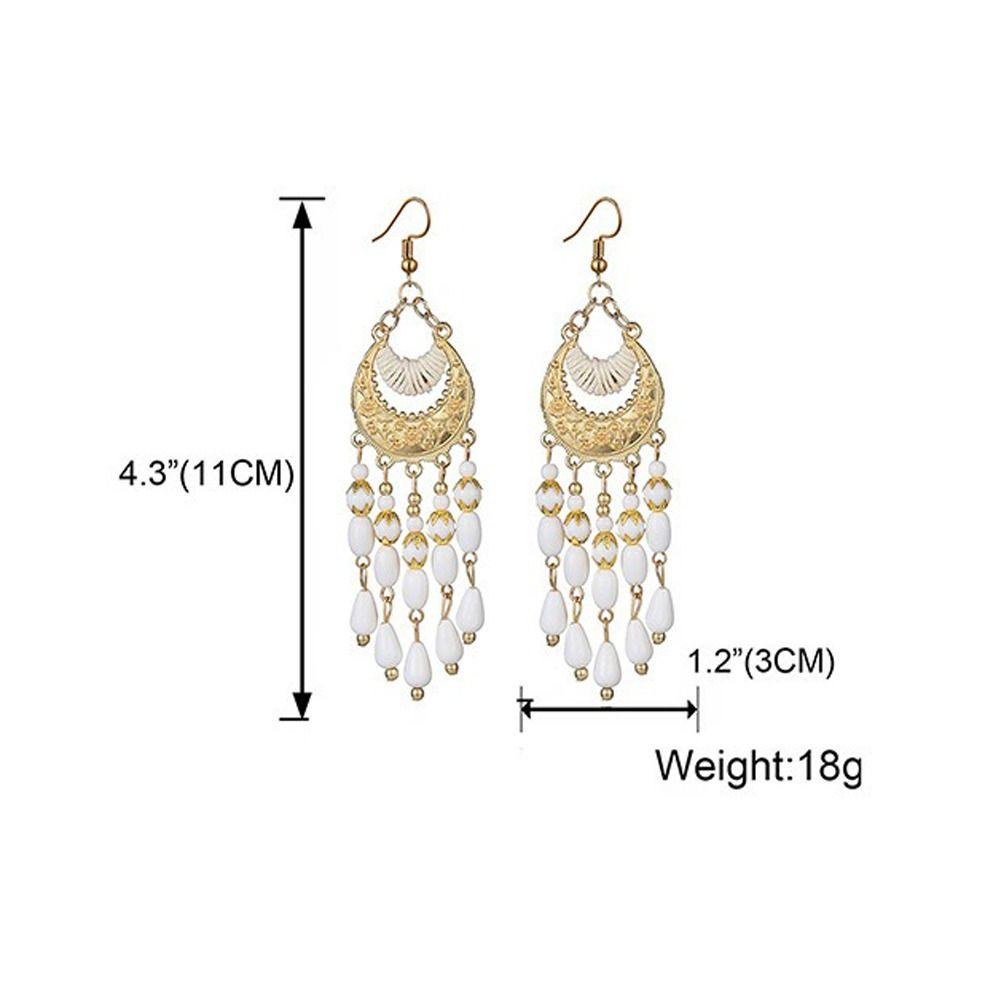 Boho Ethnic Dangle Earring Metal Ear Studs Vintage Drop Pendant Earrings Jewelry