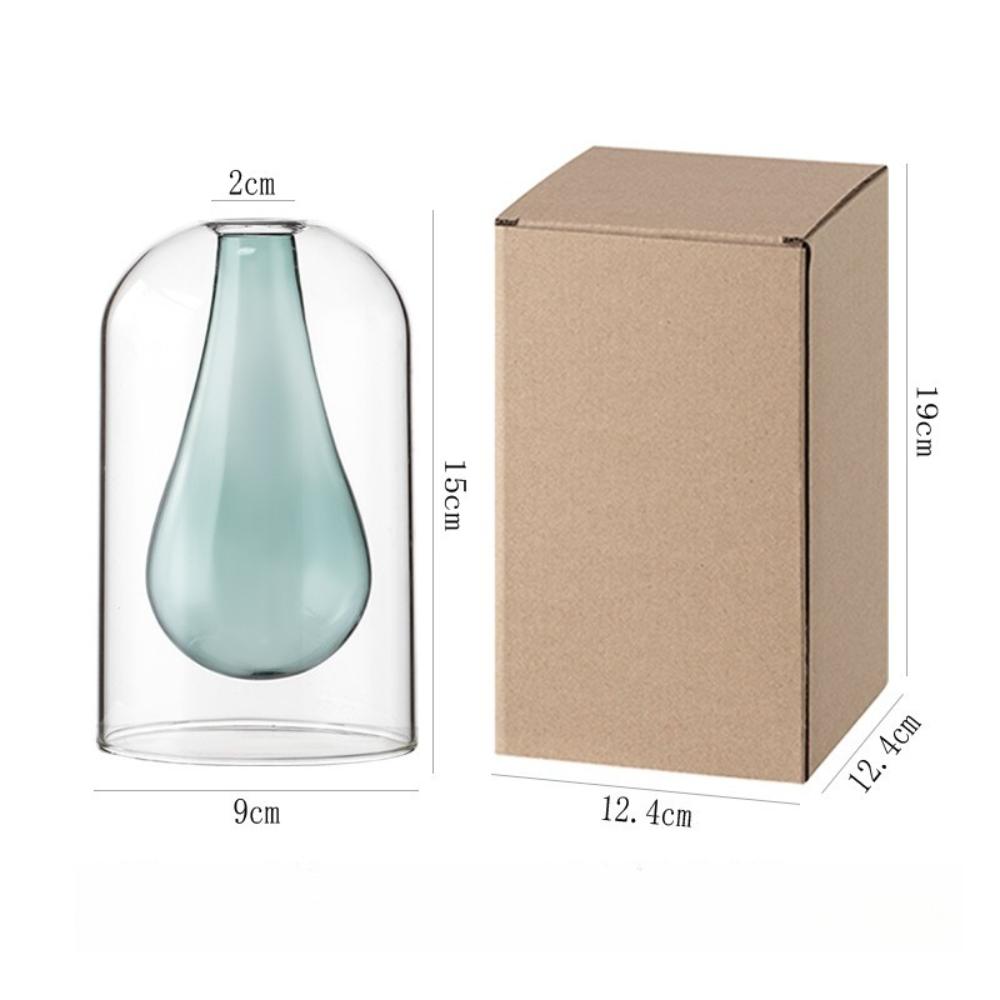 Minimalist Double Layer Glass Aromatherapy Bottle Refillable Reed Diffuser Bottle for Home Decoration Home Bathroom Gifts