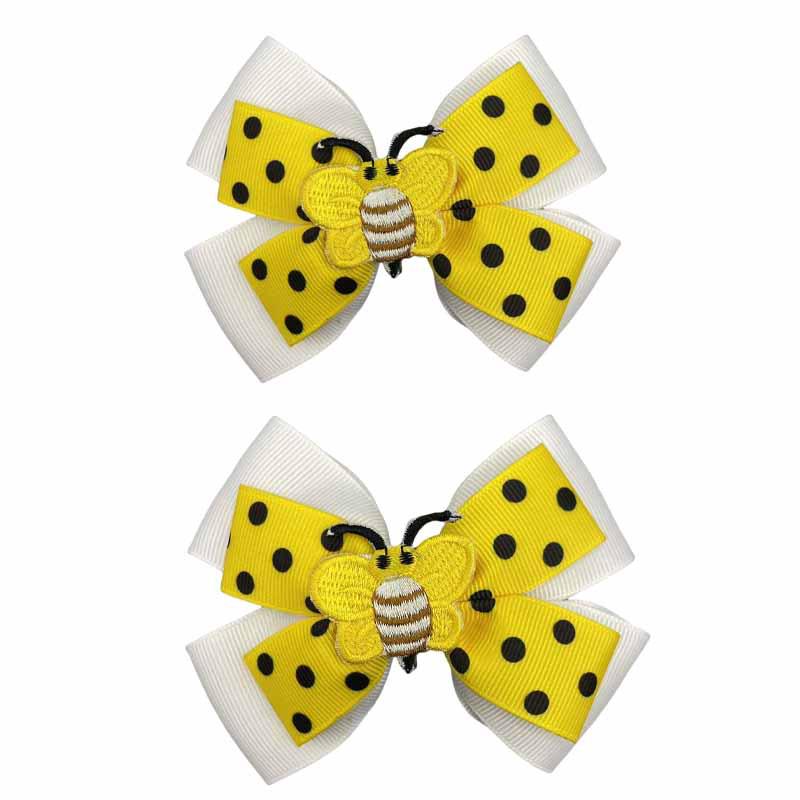 Pince à Cheveux Coccinelle et Abeille Fraîches - Accessoires Mignons Polyvalents Style Pastoral pour Filles