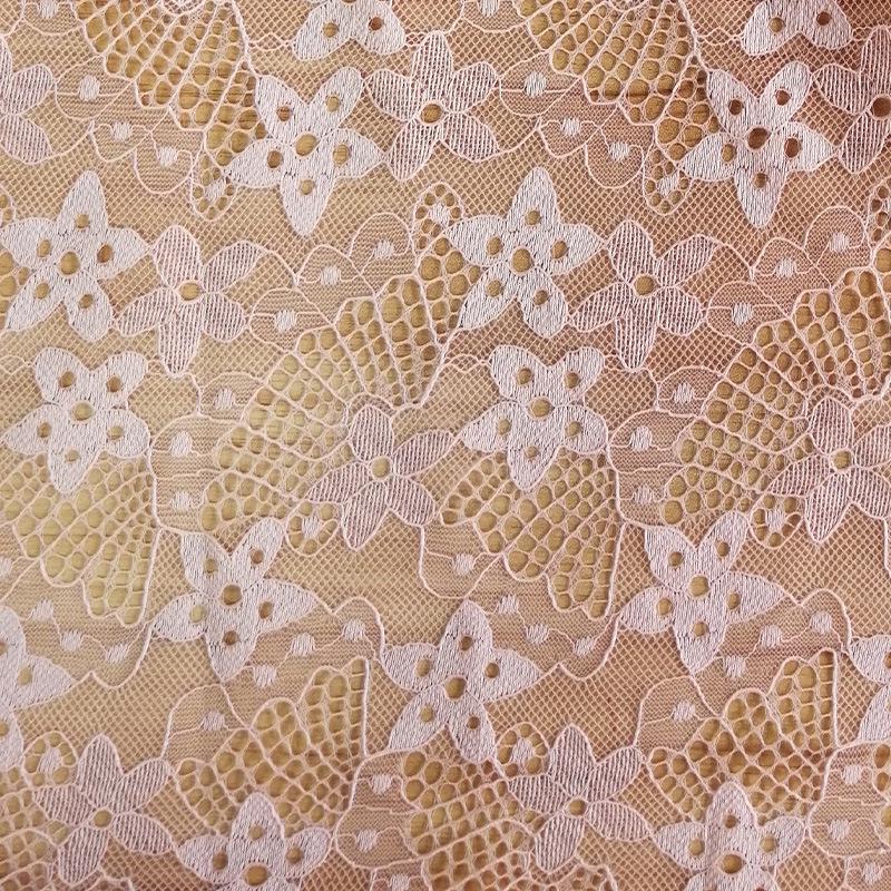 Polyester Lace Star Hollow Women's Wedding & Formal Dresses Fabric