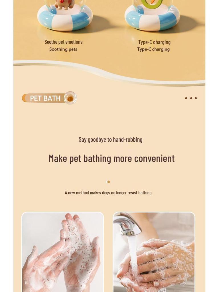 Evcil Hayvan Köpüklü Banyo Duş Köpürtücü - Tek Tuşlu Köpek ve Kedi Yıkama Seyreltme Makinesi