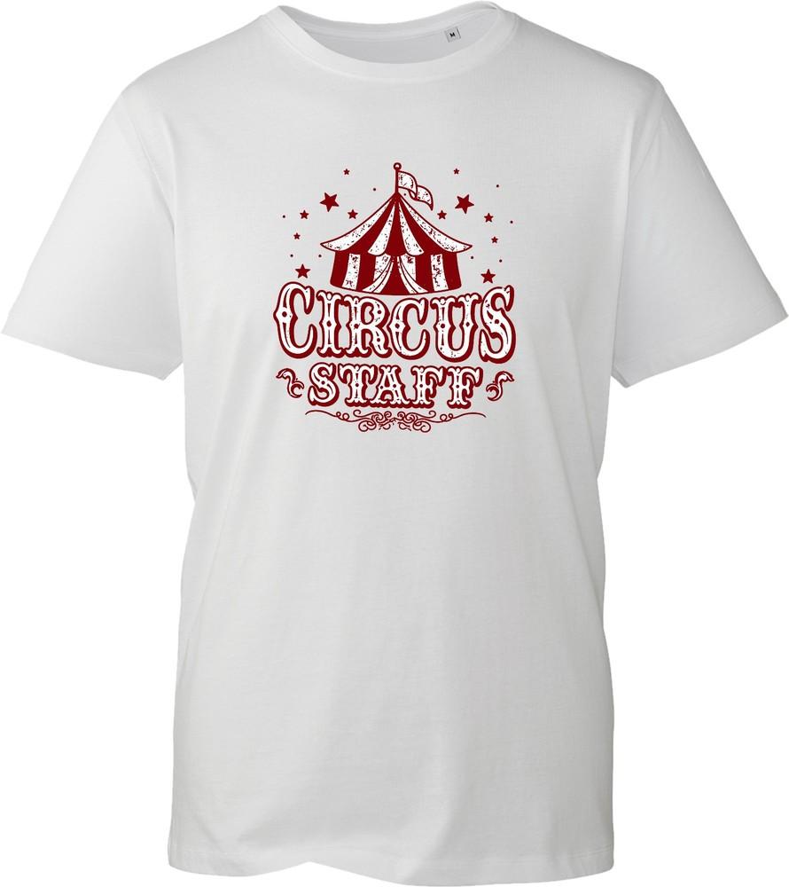 Circus Staff T Shirt Carnival Theme Birthday Party White Unisex Graphic Tee Top S
