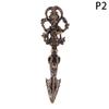 1Pc Cross Vajra Brass Car Key Chain Pendant Buddhism Dharma Lanyard Bodhi Beads Motorcycle Keychain Rope Pendant