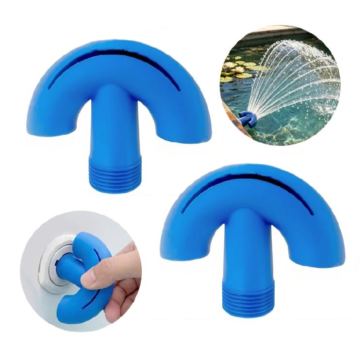 Swim Pool Water Feature Aerator Nozzle 3/4Inch Threaded ABS Head for Home and Commercial Pool Return Outlet Sprays Use