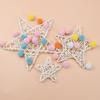 1pc Artificial Plant Star Wreath Wedding Decorative Flower Festival Ornament Rattan Garland Door Hanging Diy Gift Box Home Decor