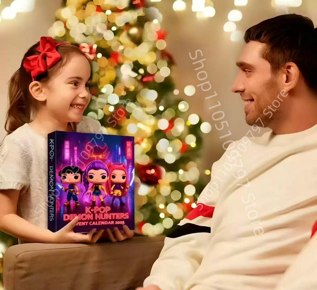 Kpop Demon Hunters Advent Calendar Countdown Calendars Model Doll Collection Desk Decoration Children Christmas Gifts