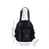 Ladies Mesh Splicing Multi-Pocket Shoulder Bag Large Capacity Retro Multi-Functional Backpack