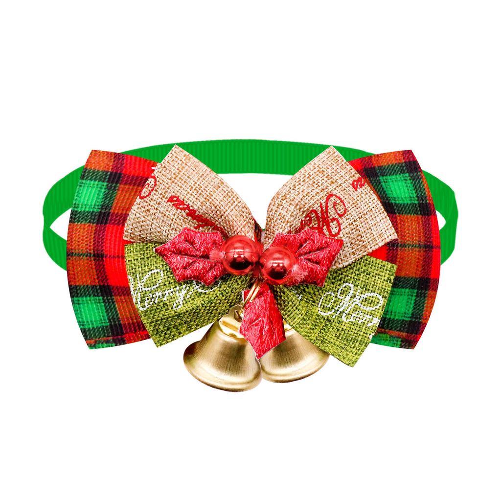 Weihnachts-Hundehalsband mit Glocke Krawatte Haustier Katze Krawattenhalsband Modisches Verstellbares Halsband Katze Hund Kleidung Haustierbedarf Neujahrsgeschenk