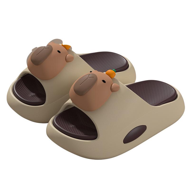 New cute rabbit children's sandals for boys and girls, summer fashion home non-slip soft-soled slippers for outdoor use