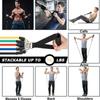 Conjunto de faixas de resistência para musculação, equipamentos de ginástica em casa, treinamento profissional com pesos, fitness, elásticos de borracha, expansor de treino
