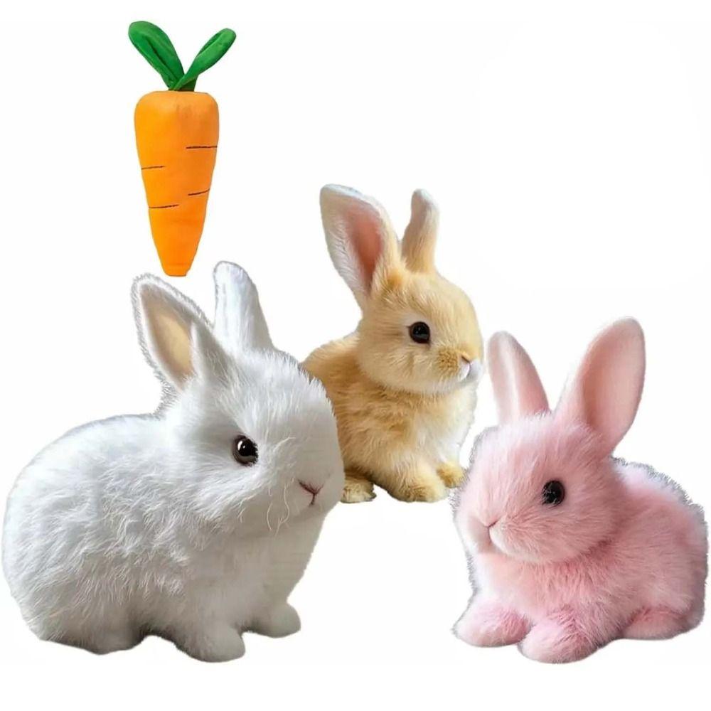 Wiggle Ears Electric Toy Rabbit Simulation Walking Wiggle Rabbit My Realistic Bunny Toy  Kids Toy