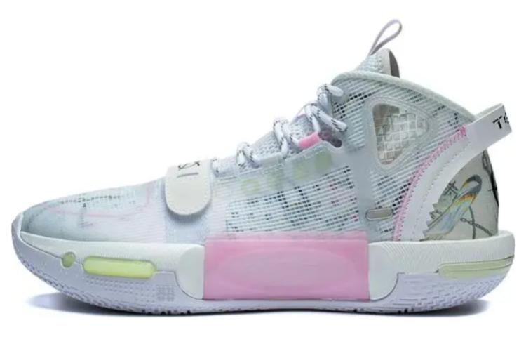 Li Ning Shadow 4 V2 Текстиль, Синтетическая кожа Амортизация Нескользящая Износостойкая Средняя высота Баскетбольные кроссовки ABPT015-7 44