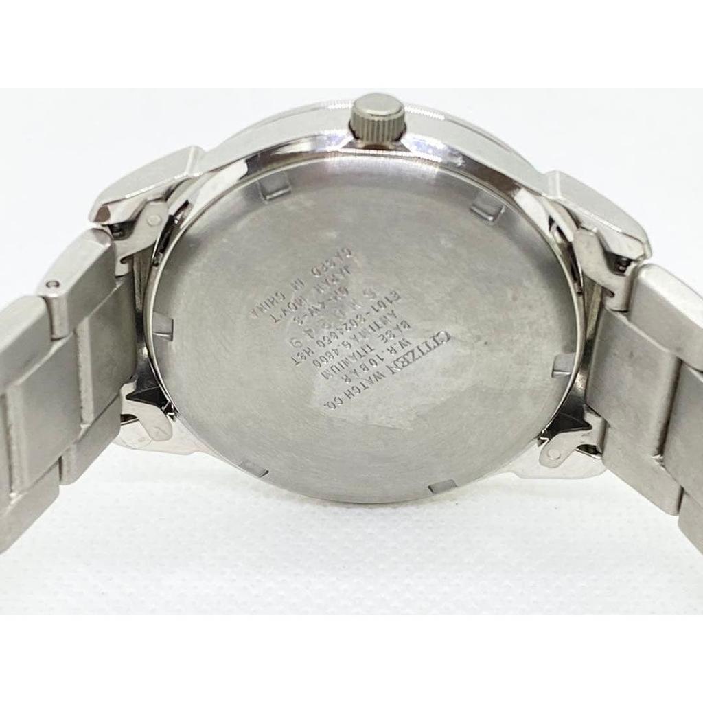 Used Operation Citizen Titanium Eco Drive Solar Men's Watch Forma Black Dial E101 CITIZEN