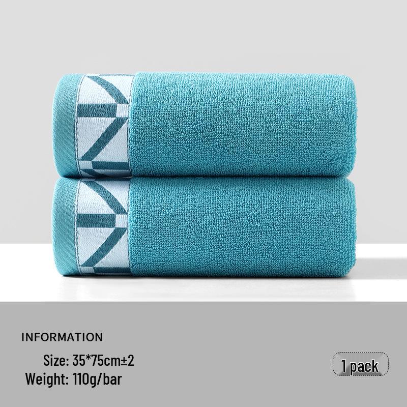 Pure Cotton Jacquard Washcloth: Thick, Absorbent Bath & Face Towel