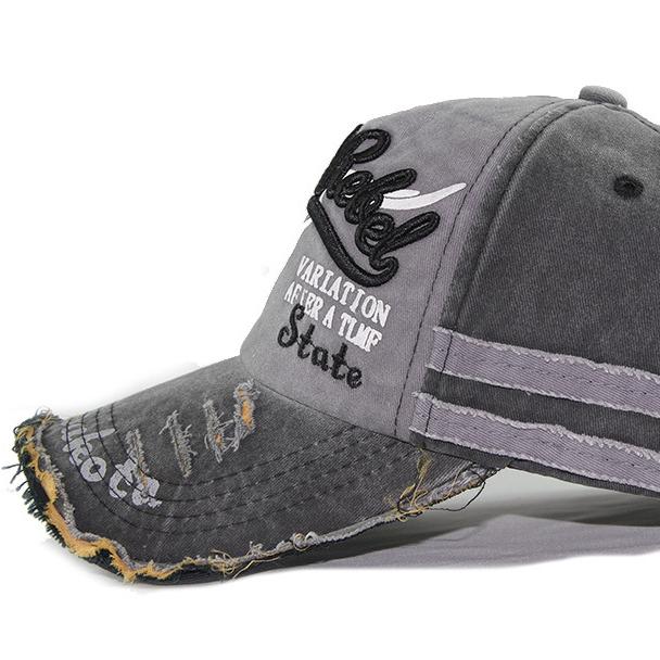 Hot Style Distressed Baseball Cap, Retro Hat, Frayed Visor, Super Popular Men's and Women's Baseball Cap