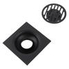 Odor Proof Shower Drain Black Sewer Drain Easy Installation Ground Drainer  Outdoor