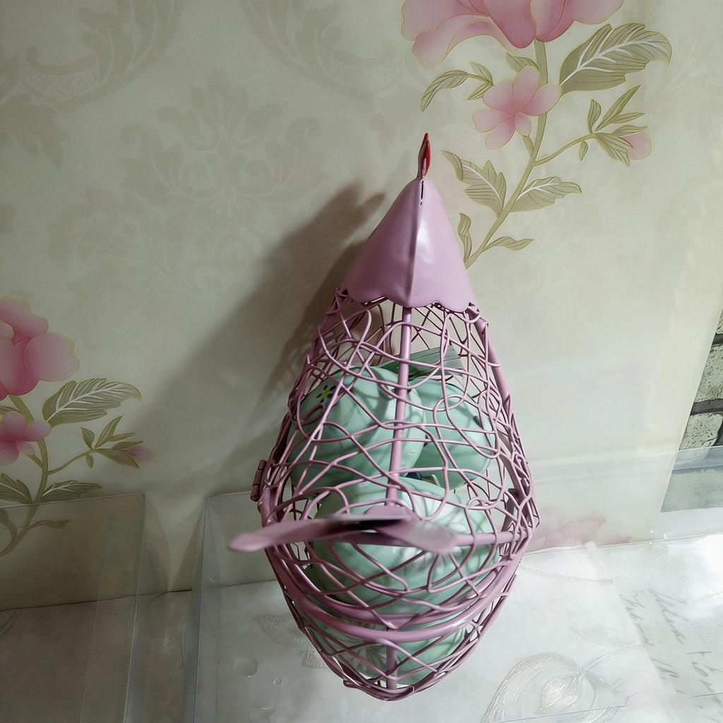 Wire Egg Basket Countertop Metal Storage Holder Hen Shape Farmhouse Decor Kitchen Fruit Vegetable Snack Organizer Collector