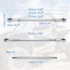 Two Stainless Steel 246x24cm  969"x094"(L*W) Steering Tie Rod Universal