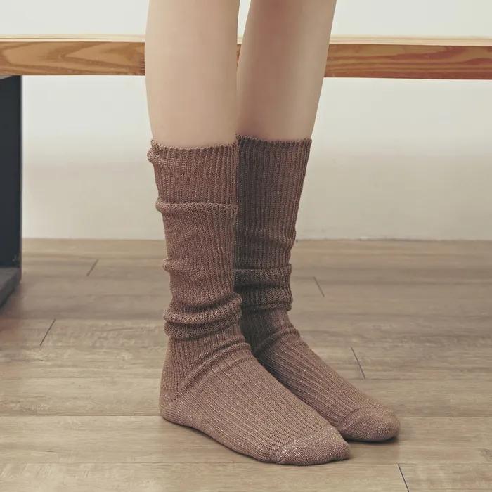 [2SET] Luca Pearl Knee Socks 3 Colors