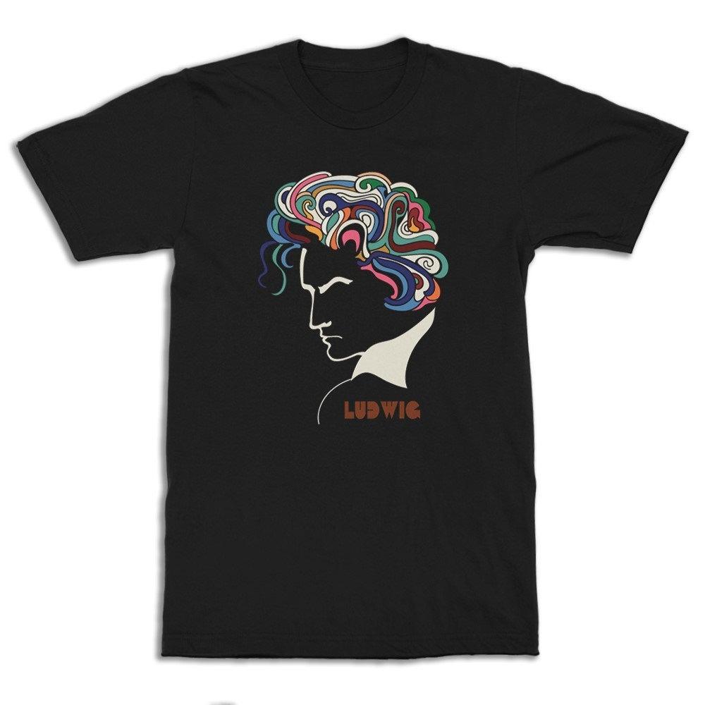 Ludwig Van Beethoven Art TShirt Mens Tracksuit Cotton Casual Sportswear Crew Neck Pullover Short Sleeve Tops Summer Streetwear M