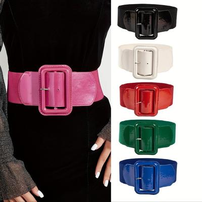 Plus Size Korsett Gürtel elastische Kleid Bund Mode Stretch Cummerbunds für Frauen
